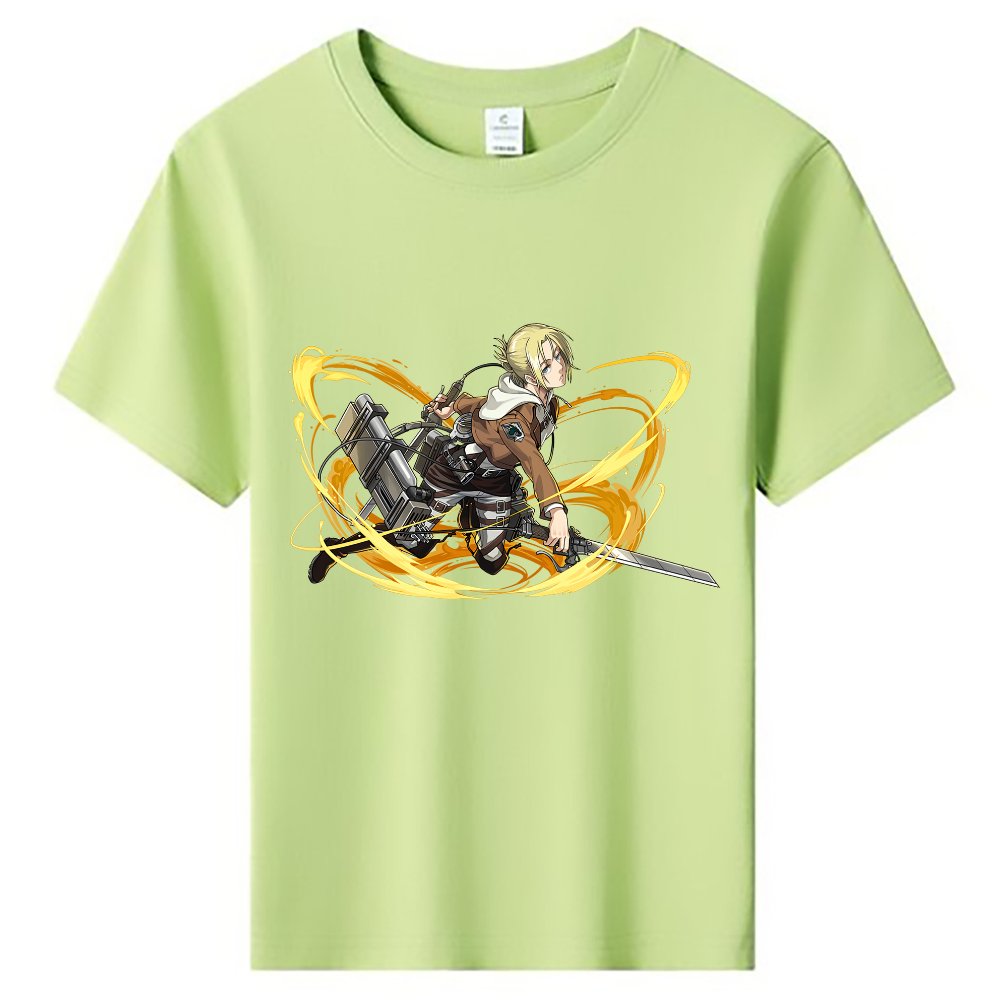 （画像用） 進撃の巨人 アニ・レオンハート Attack on Titan Annie Leonhart 綿100％キッズTシャツ（フロントプリント）